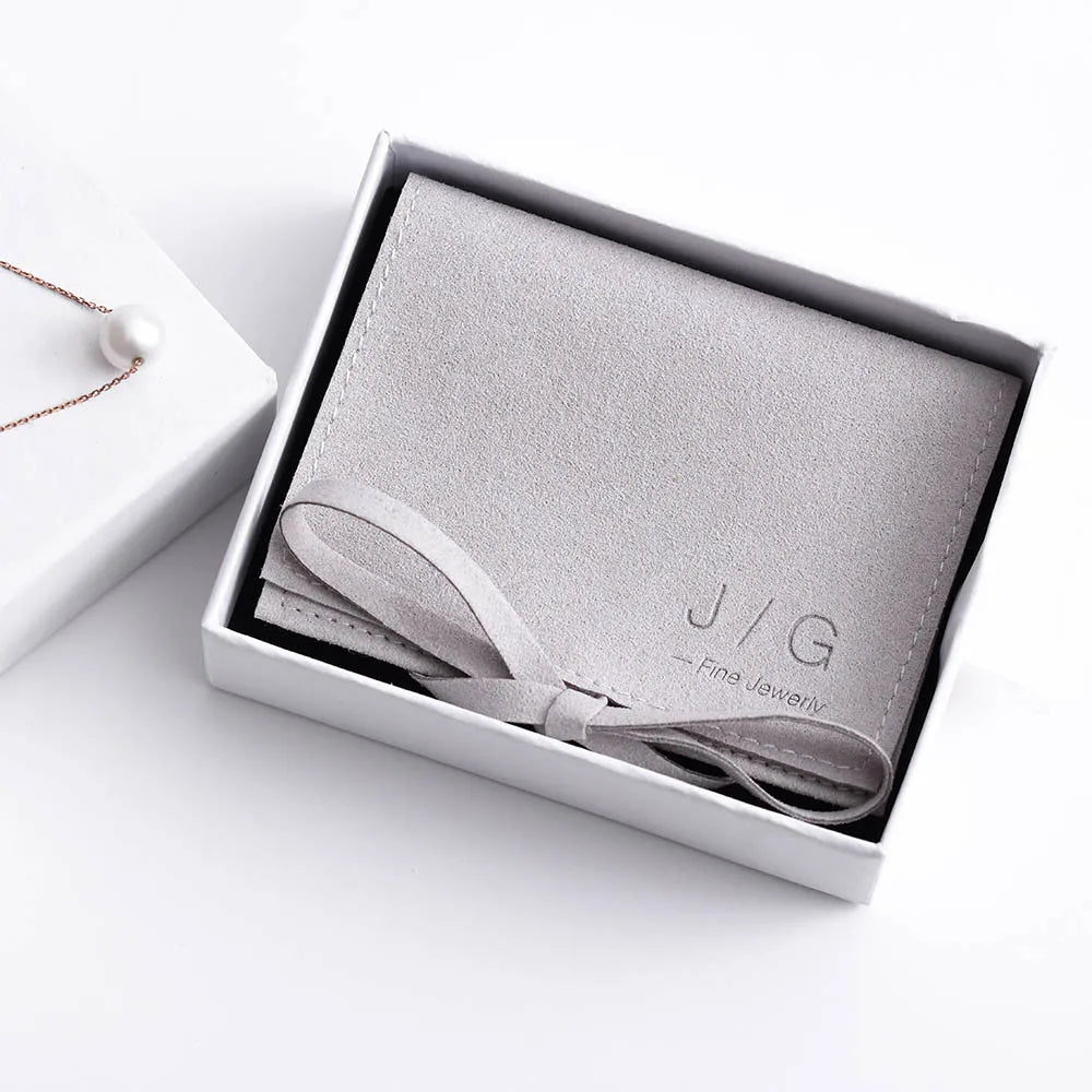 100pcs Wholesale Custom Jewelry Envelope Pouches – Rectangular Microfiber Bracelet, Earrings & Ring Bags with Flap & Embossed Logo