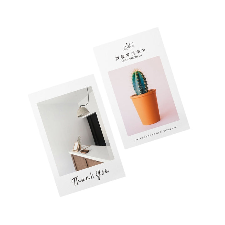 100pcs Custom Jewelry Insert Cards with Logo – For Thank You, Care, After-Sales & Branding