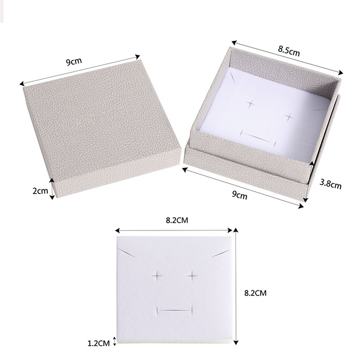 100pcs Custom Logo Rigid Jewelry Boxes – Lid & Base Necked (Shoulder) Style for Luxury Brand Packaging & Presentation