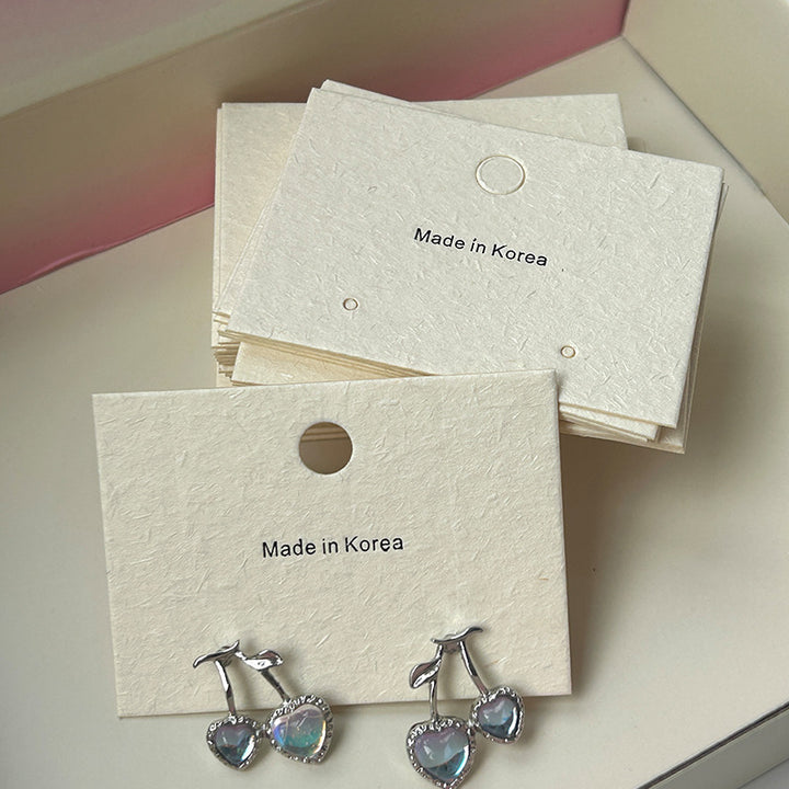 1000pcs Custom Logo Vanilla Paper Jewelry Display Cards – Personalized Branding on Selected Card Styles