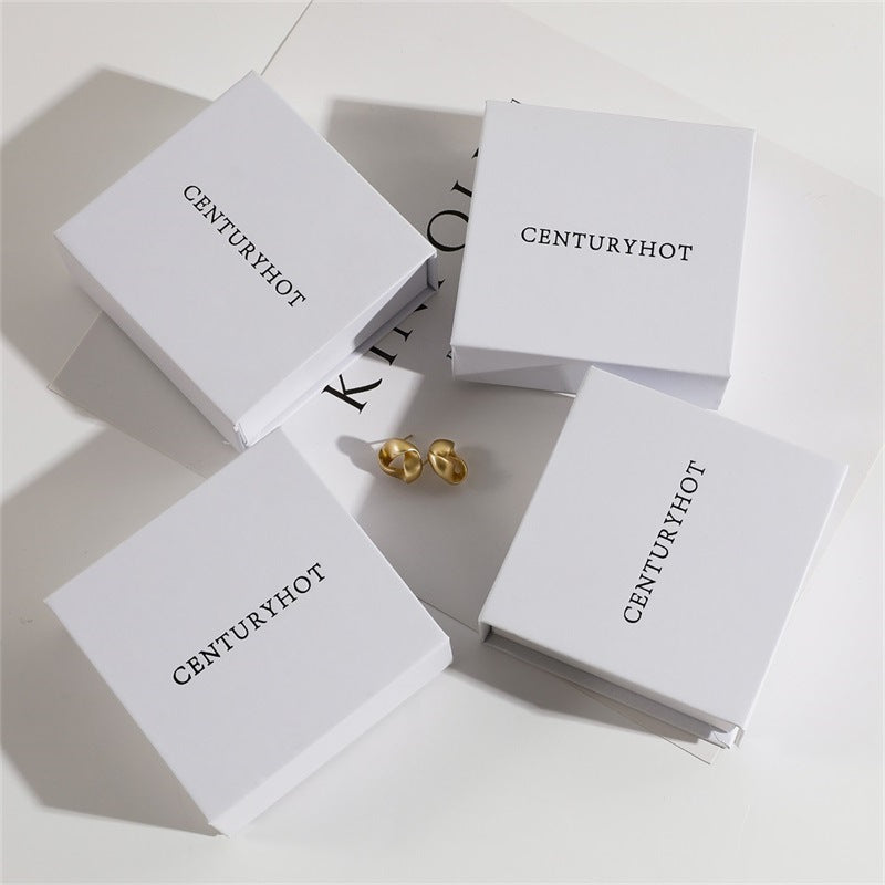 100 Custom Logo Flip Lid Jewelry Box & Microfiber Pouch Sets – Jewelry Packaging for Necklaces, Earrings & Rings