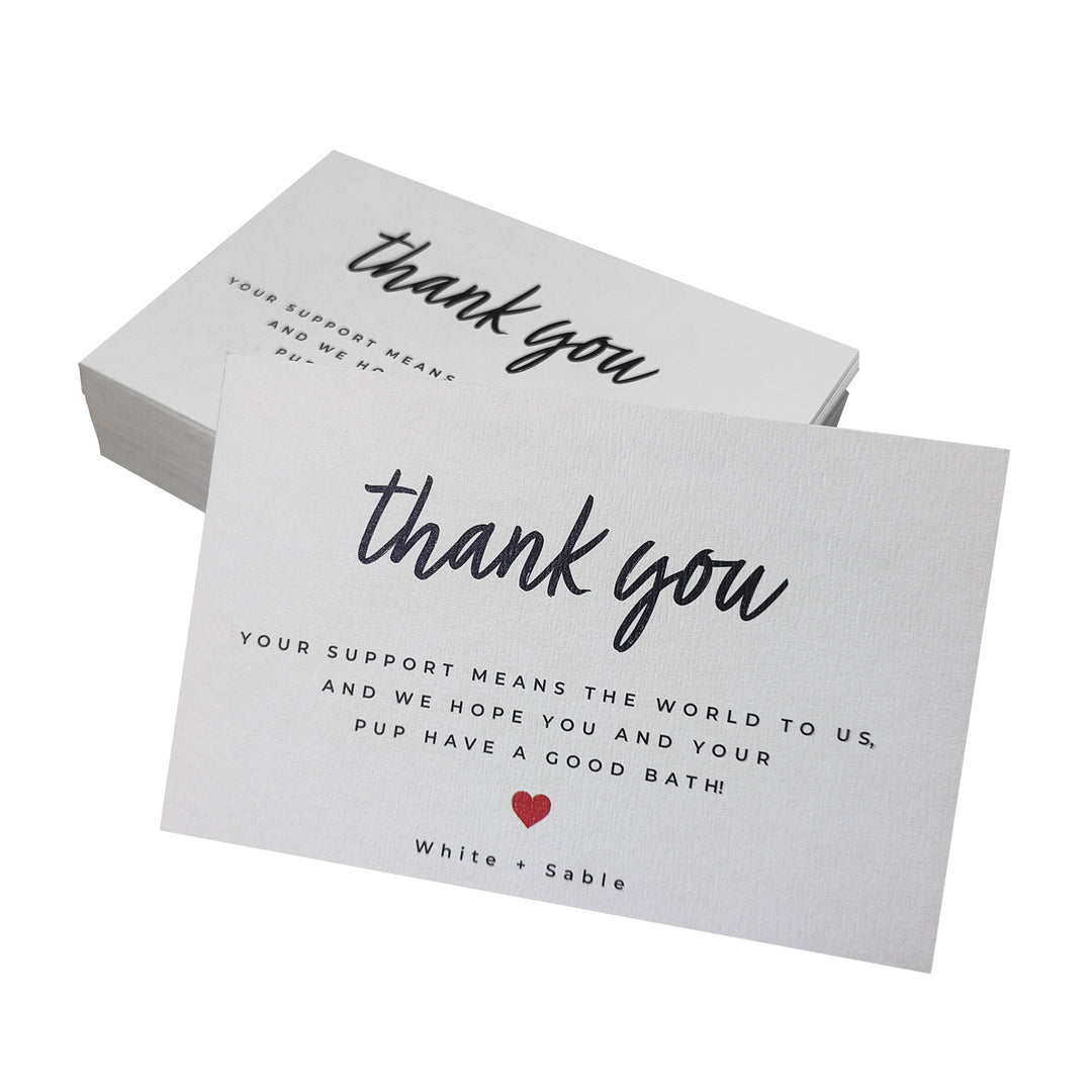 100pcs Custom Jewelry Insert Cards with Logo – For Thank You, Care, After-Sales & Branding