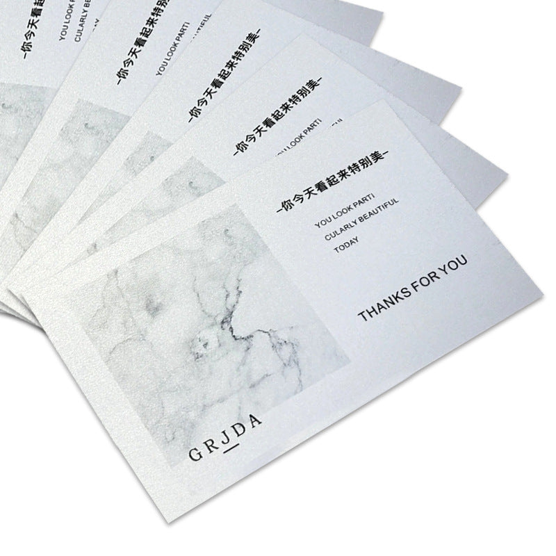 100pcs Custom Jewelry Insert Cards with Logo – For Thank You, Care, After-Sales & Branding