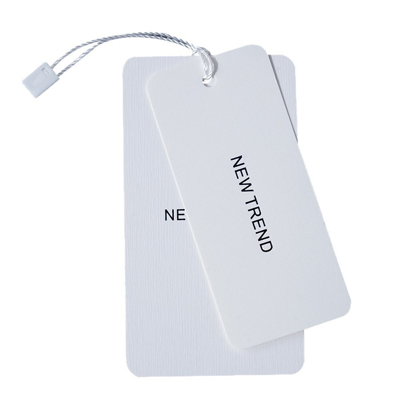 100pcs Standard Size Hang Tags with Custom Logo – For Clothing Brands & Boutique