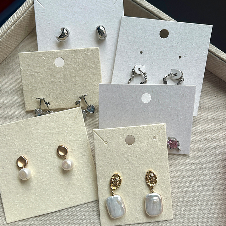 1000pcs Custom Logo Vanilla Paper Jewelry Display Cards – Personalized Branding on Selected Card Styles