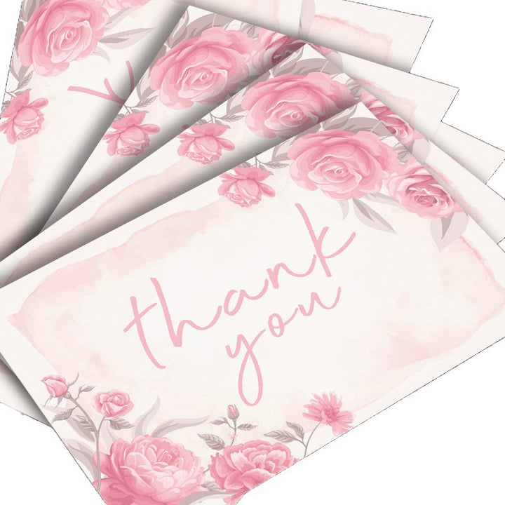 100pcs Custom Folded Jewelry Cards with Logo – For Gift Messages, Invitations & Brand Notes