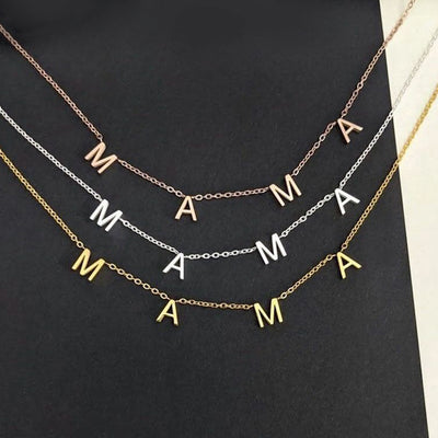 Custom Spaced Letter Name Necklace - Solid 14K | 18K Gold
