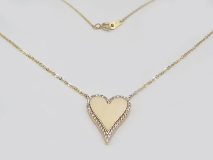 Love Zircon Necklace - 14K Solid Gold