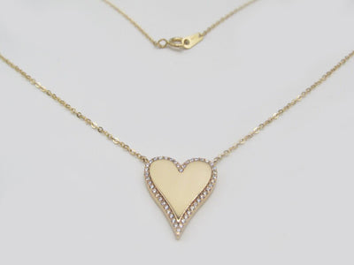 Love Zircon Necklace - 14K Solid Gold