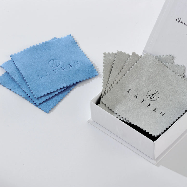 Accessories Wholesale: Custom Logo Embossed Microfiber Silver Polishing Cloth – Jewelry Cleaning & Maintenance for Rings, Necklaces, Earrings, Bracelets