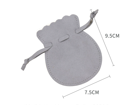 100pcs Wholesale Christmas Special Edition Microfiber Gourd Drawstring Jewelry Pouches – Holiday Gift with Festive Gold-Foil Design