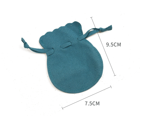 100pcs Wholesale Christmas Special Edition Microfiber Gourd Drawstring Jewelry Pouches – Holiday Gift with Festive Gold-Foil Design