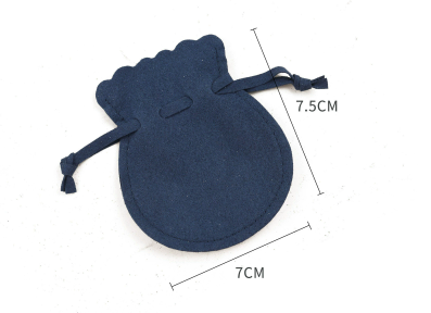 100pcs Wholesale Christmas Special Edition Microfiber Gourd Drawstring Jewelry Pouches – Holiday Gift with Festive Gold-Foil Design