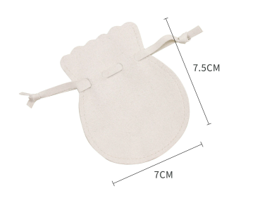 100pcs Wholesale Christmas Special Edition Microfiber Gourd Drawstring Jewelry Pouches – Holiday Gift with Festive Gold-Foil Design