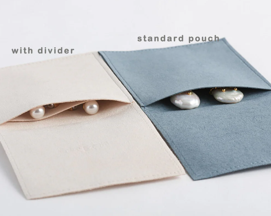 Custom Jewelry Packaging Microfiber Pouch Bulk Envelope Luxury Bags With Flap Microfiber Bracelet Earrings Ring Pouch Embossing Logo Gift Bags