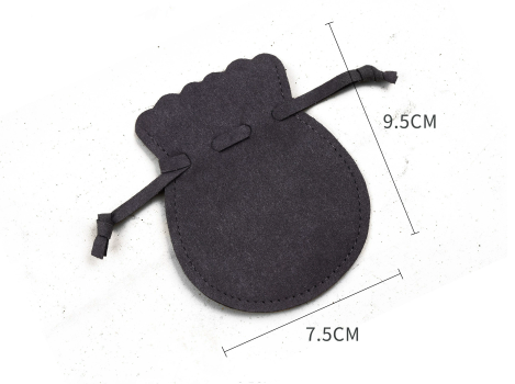 100pcs Wholesale Christmas Special Edition Microfiber Gourd Drawstring Jewelry Pouches – Holiday Gift with Festive Gold-Foil Design