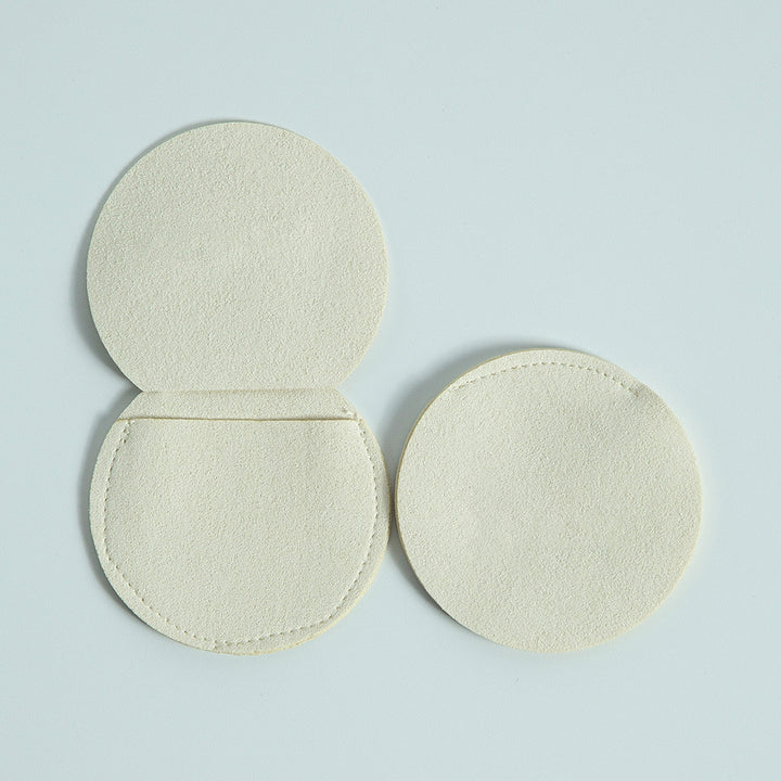 100pcs Christmas Special Edition Round Microfiber Flap Pouch (Diameter 7 cm) –Snowflake Embossed Pattern