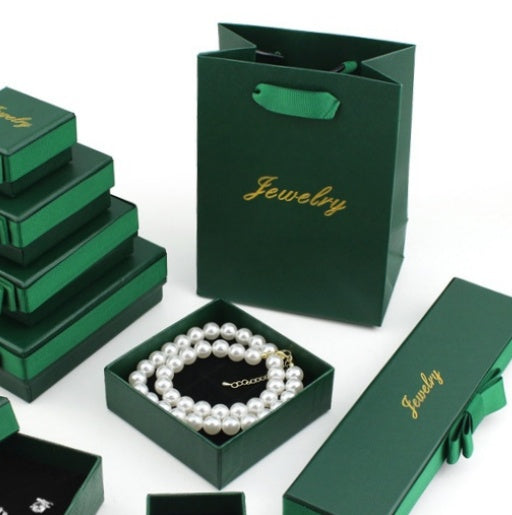 200 Mother’s Day Jewelry Packaging Set – Side Bow Gift Box with Matching Paper Bag, Custom Logo Wholesale