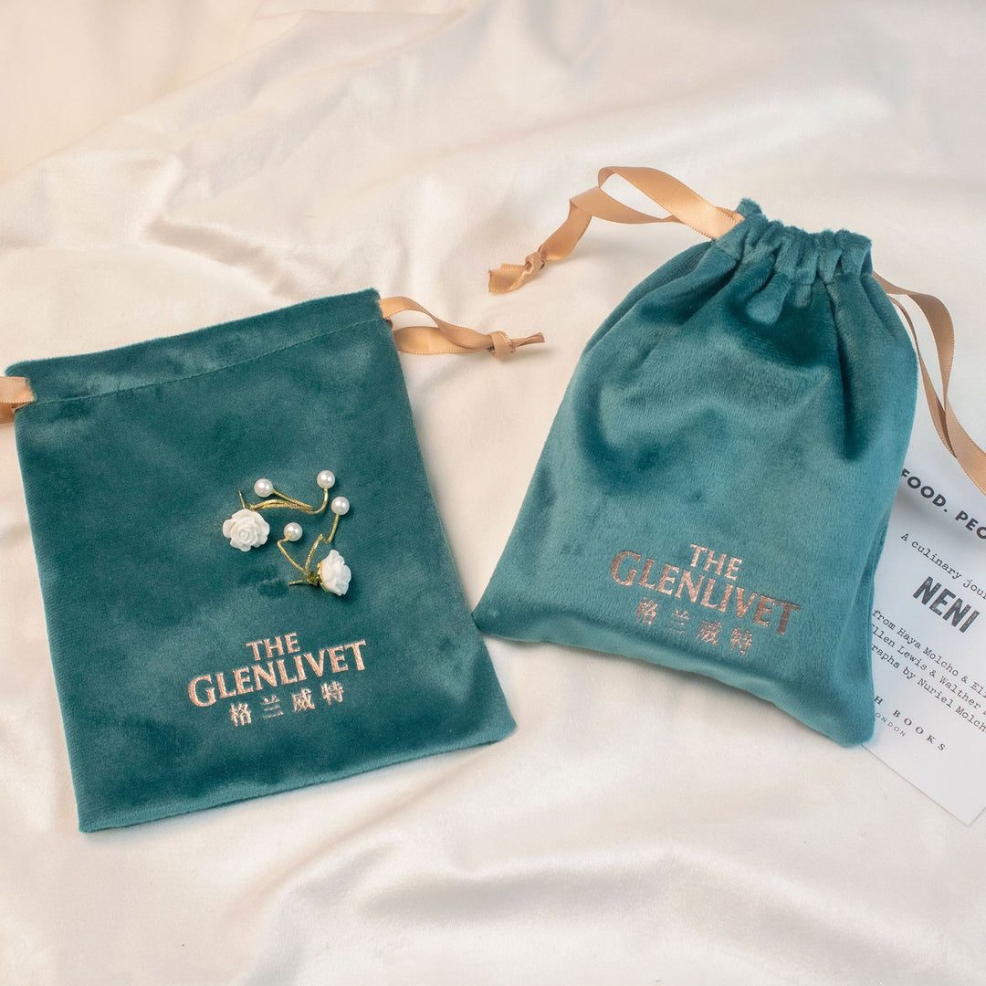 100pcs Large Custom Velvet Drawstring Pouch – Personalized Logo & Size, Perfect for Jewelry, Cosmetics, Gifts, and Accessories