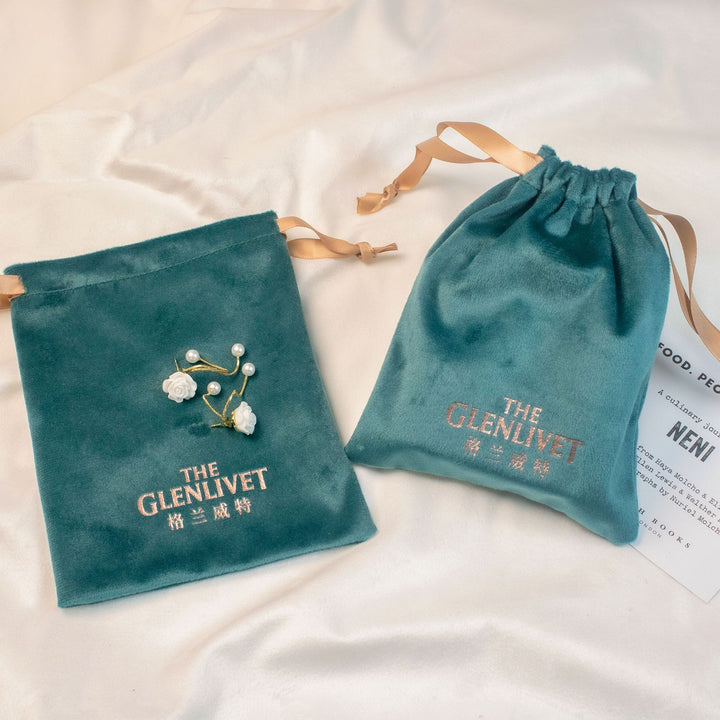 100pcs Large Custom Velvet Drawstring Pouch – Personalized Logo & Size, Perfect for Jewelry, Cosmetics, Gifts, and Accessories
