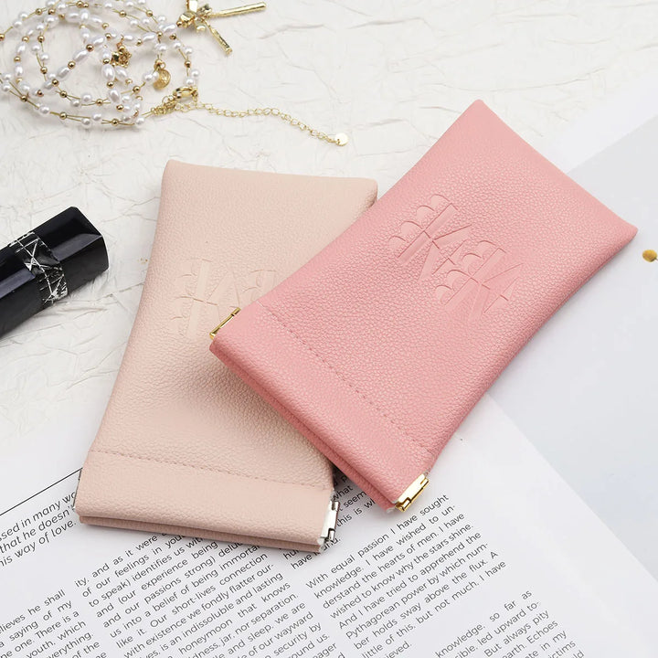 Wholesale PU Leather Magnetic Pouches with Embossed Logo – Jewelry, Glasses, Perfume & Gift Packaging