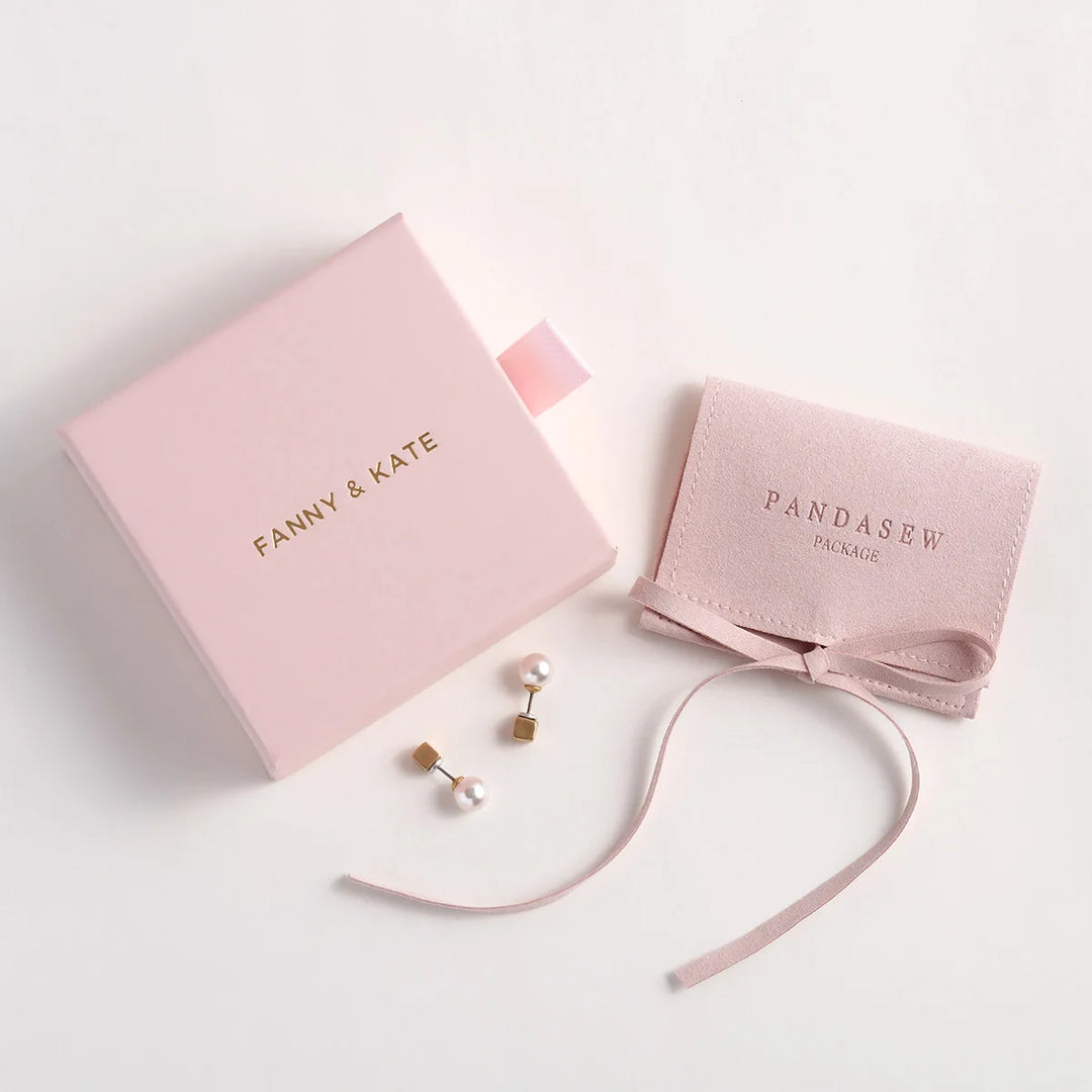 100Pcs Custom Jewelry Packaging Box With Logo Wholesale Jewelry Pouches Bags Drawer Box Packaging Set In Bulk 3.54x3.54 inches 9x9cm