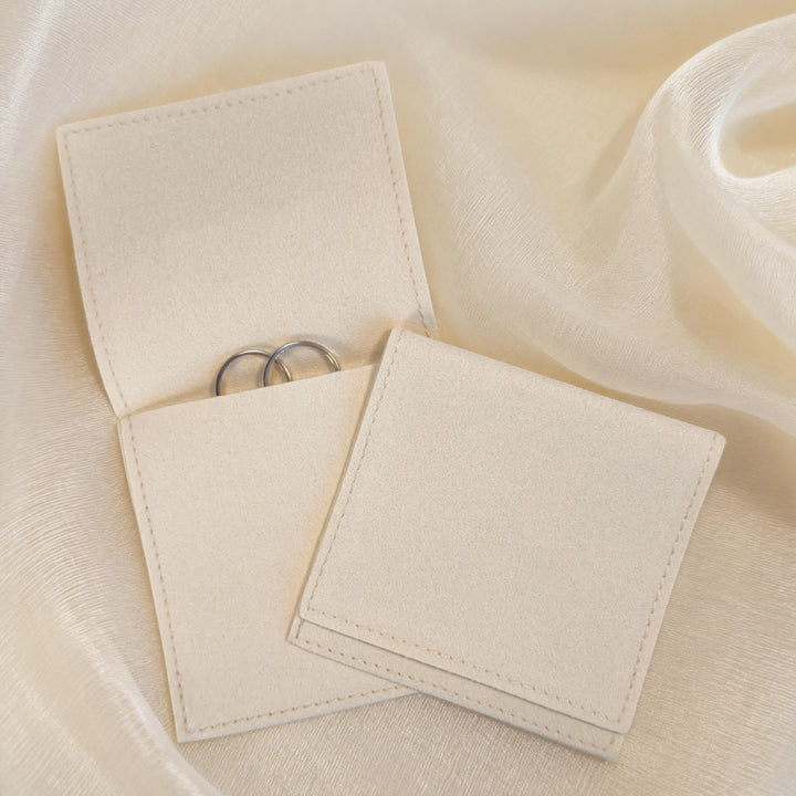 100pcs Luxury Microfiber Envelope-Style Flap Pouches with Custom Debossed Logo 3.15×3.15" – Wholesale for Bracelets, Necklaces, Earrings & Rings