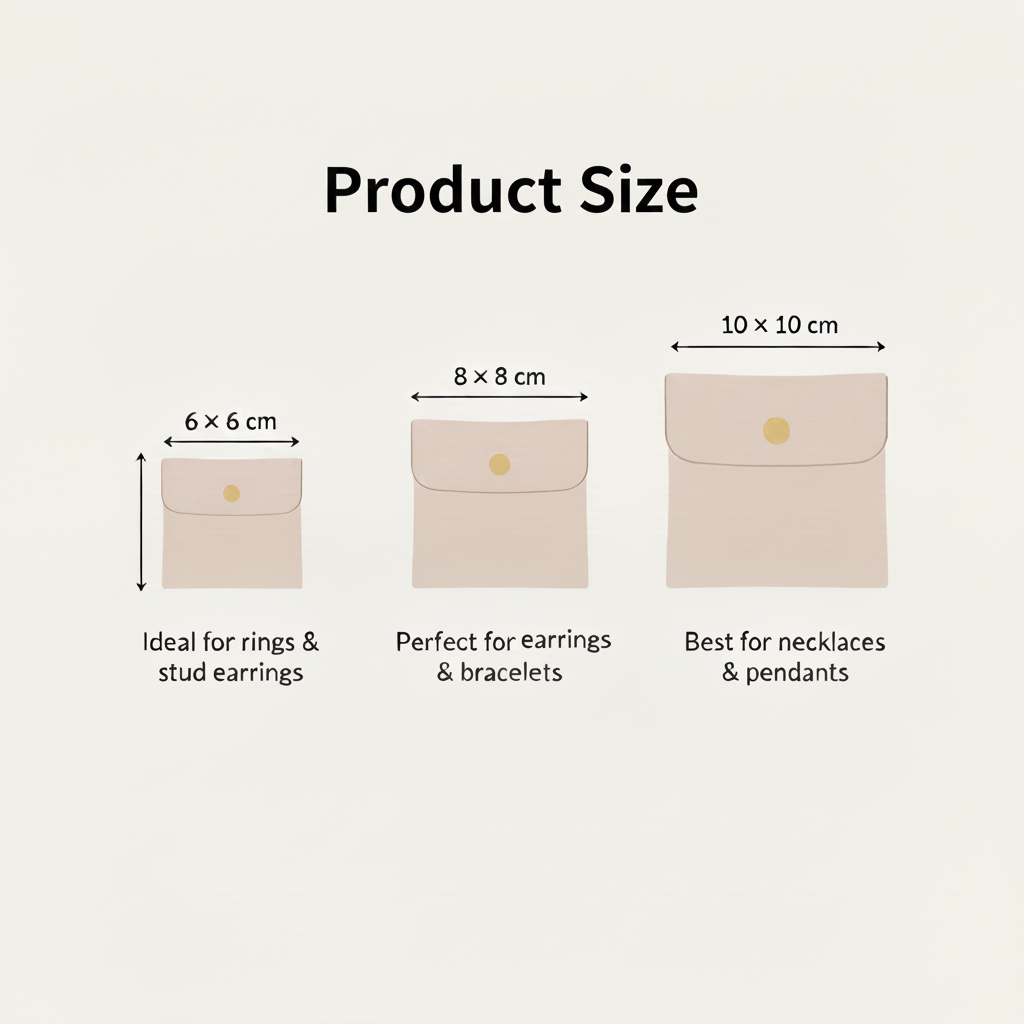 100pcs Custom Snap Button Microfiber Jewelry Pouches – Luxury Debossed Logo Packaging with Custom Sizes for Rings, Earrings & Bracelets, Wholesale