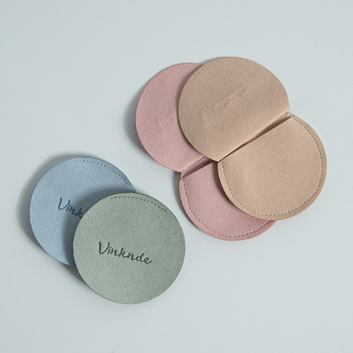 Custom Round Microfiber Jewelry Pouch with Custom Logo Round Envelope Bag Pouch Bulk for Earrings Necklaces Bracelet Ring