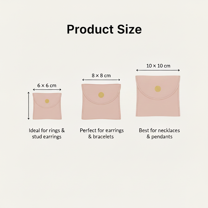 100pcs Custom Logo Embossed Round-Mouth Microfiber Button Bag Wholesale Jewelry Pouches – Ring, Brooch, Earrings, Bracelet & Gift Packaging