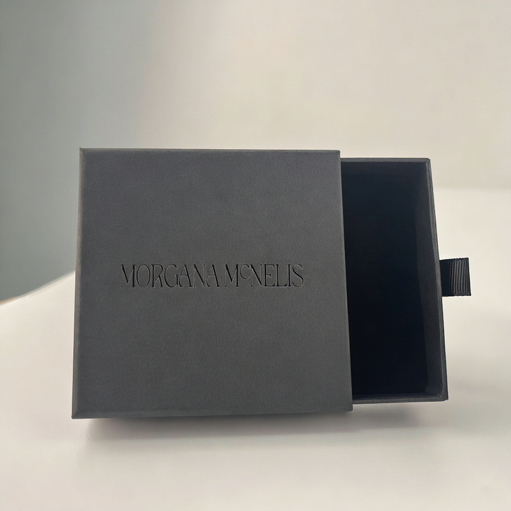 100pcs Custom Sliding Paper Drawer Jewelry Boxes – Debossed Logo, Perfect for Necklaces, Earrings, Bracelets & Rings, 3.54×3.54 in / 9×9 cm