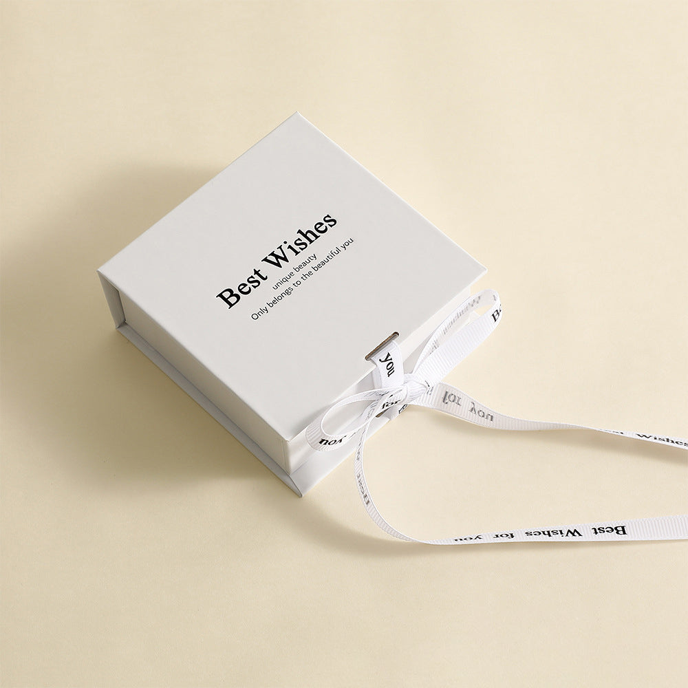 100Pcs Wholesale Custom Paper Flip Lid Boxes with Ribbon – Multiple Sizes, Custom Dimensions, Logo Printed, Perfect for Jewelry, Gifts, Party Favors & Retail Packaging