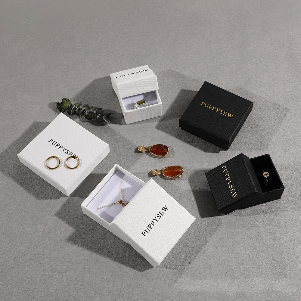 100Pcs Wholesale Custom Double Shoulder Lid and Base Rigid Paper Boxes – Premium Logo Printed Jewelry Packaging for Rings, Earrings, Necklaces & Bracelets, Multi-Size Luxury Gift Boxes