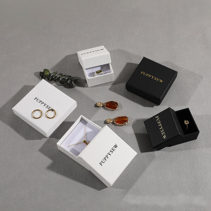 100Pcs Wholesale Custom Double Shoulder Lid and Base Rigid Paper Boxes – Premium Logo Printed Jewelry Packaging for Rings, Earrings, Necklaces & Bracelets, Multi-Size Luxury Gift Boxes