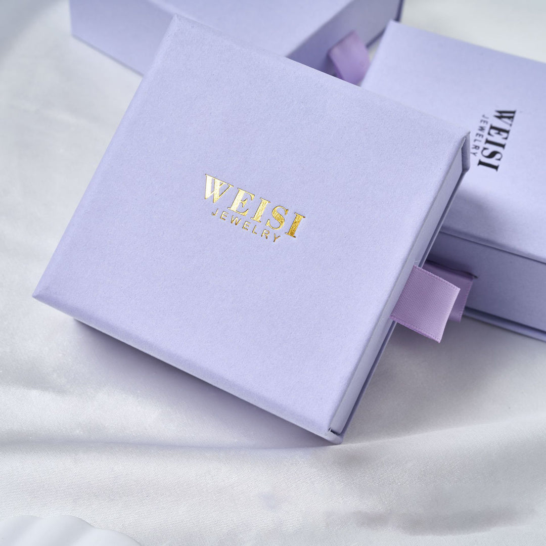 100Pcs Custom Sliding Paper Drawer Jewelry Box Packaging with Logo Printed – Gift Boxes for Necklaces, Earrings, Bracelets & Rings, 3.54×3.54 in / 9×9 cm