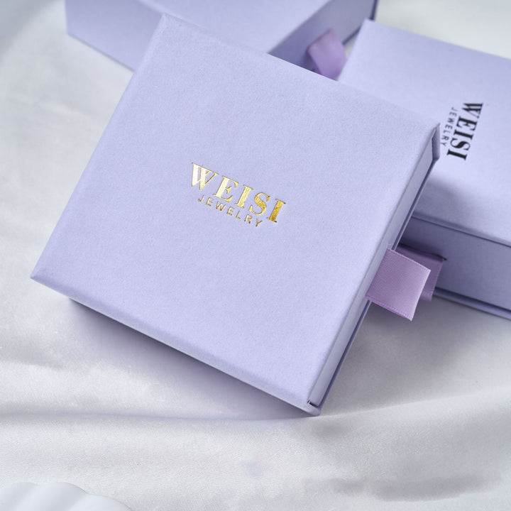 100Pcs Custom Sliding Paper Drawer Jewelry Box Packaging with Logo Printed – Gift Boxes for Necklaces, Earrings, Bracelets & Rings, 3.54×3.54 in / 9×9 cm