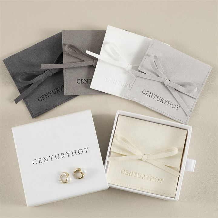 100pcs Custom Microfiber Jewelry Pouch – Envelope-Style with Strap Closure & Custom Logo for Rings, Earrings & Necklaces Wholesale