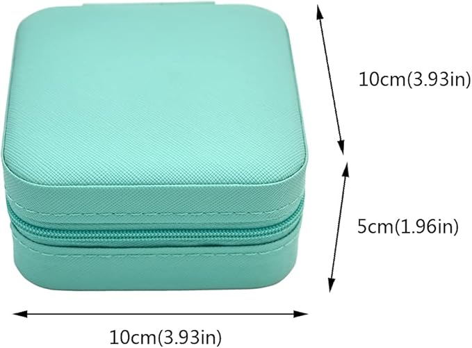 100pcs Wholesale Portable Flip Lid Jewelry Travel Case – PU Leather Mini Jewelry Box Organizer for Earrings, Necklaces & Watches, Logo Customizable