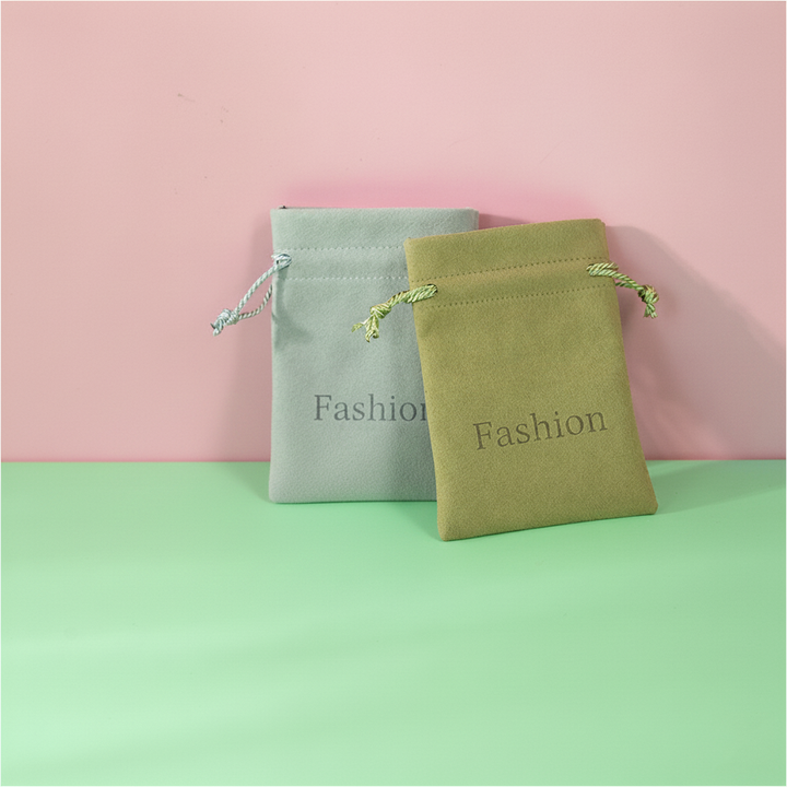 100pcs Velvet Flower Top Drawstring Pouch with Custom Embossed Logo – Ideal for Jewelry, Gifts, Small Business Branding