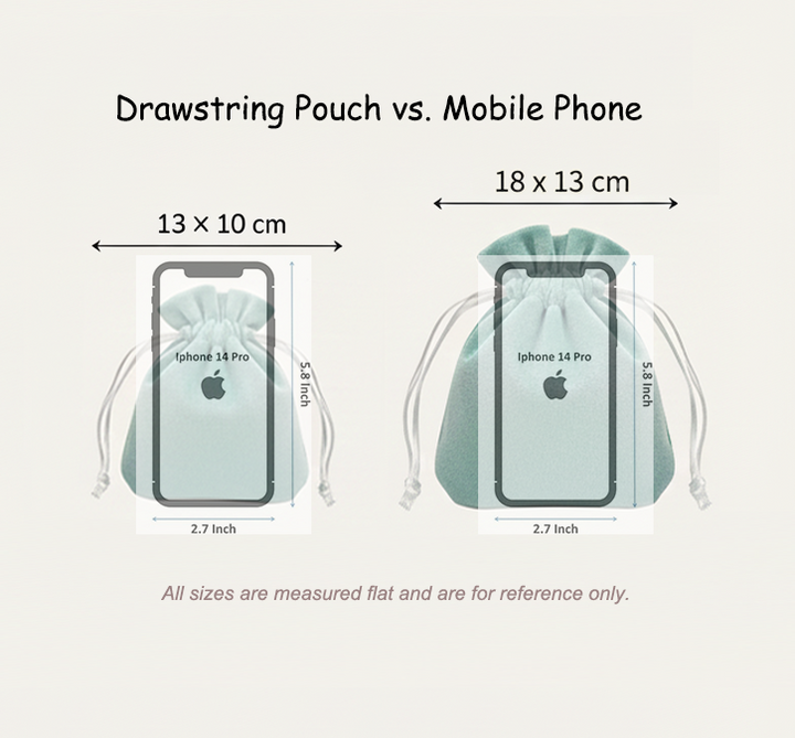 100pcs Custom Logo Velvet Drawstring Pouches with smooth drawstring– Jewelry, Gifts, Cosmetics, Boutique Packaging