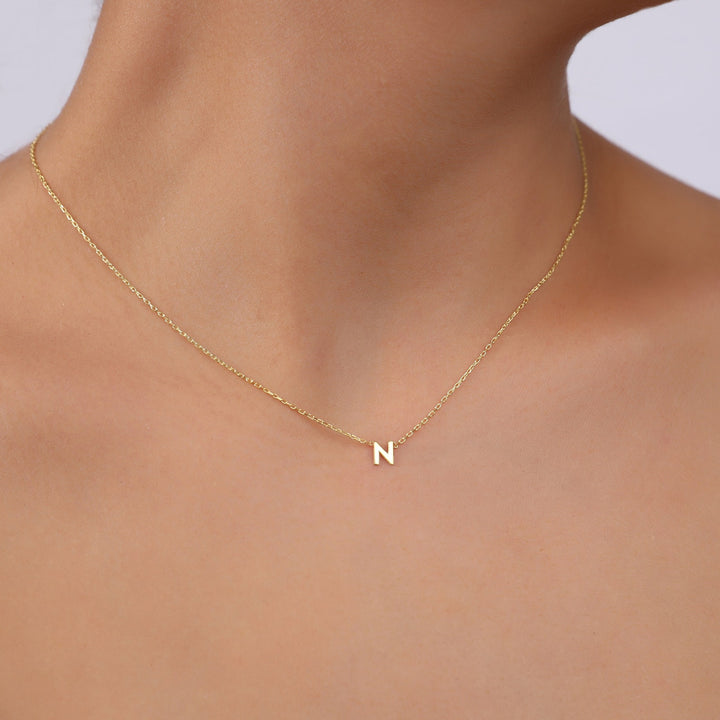 Initial Necklace, Letter Necklace, Gold Necklace, Personalized Name Necklace, Wife Gifts ,Gifts For Mom