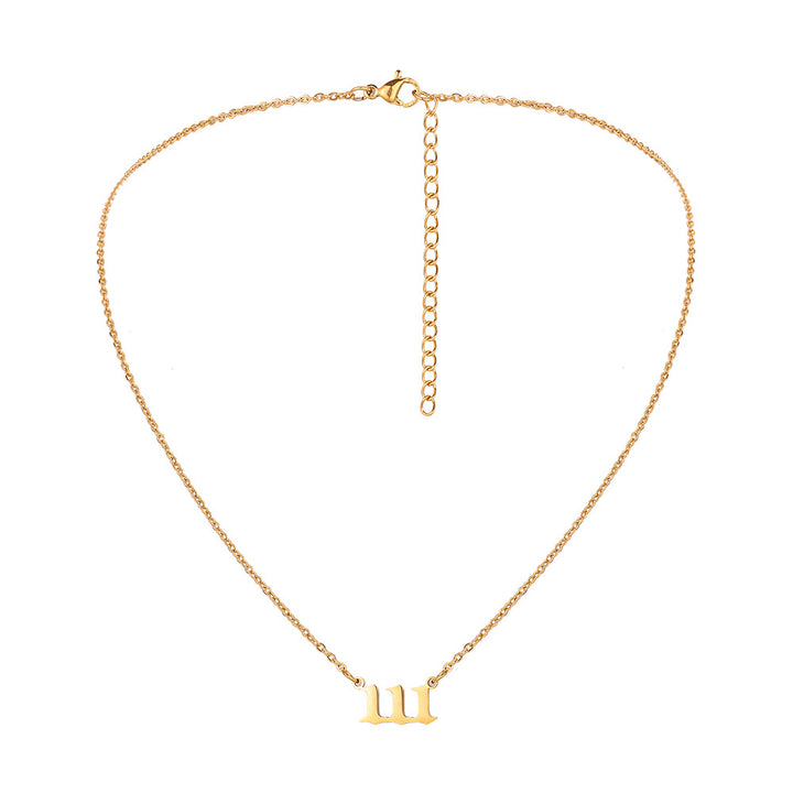 Number Necklace Lucky number Year Date Necklace