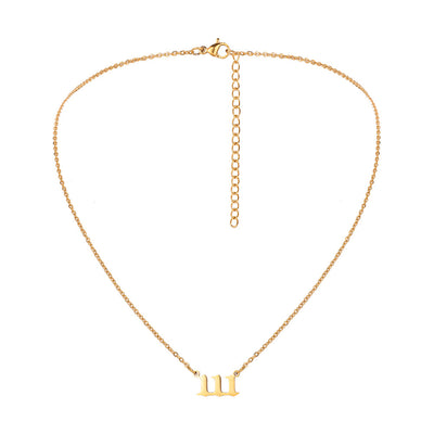 Number Necklace Lucky number Year Date Necklace