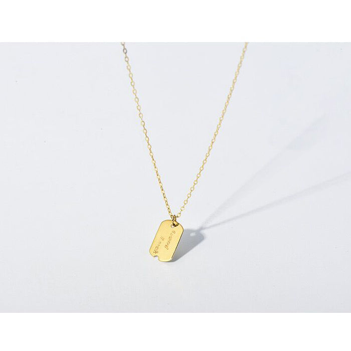 Solid 14K Gold Good Luck Necklace