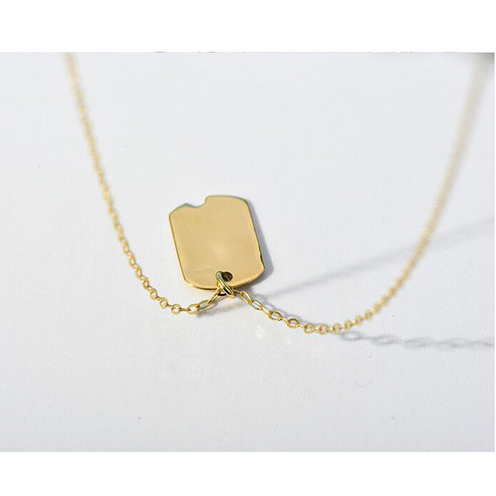 Solid 14K Gold Good Luck Necklace