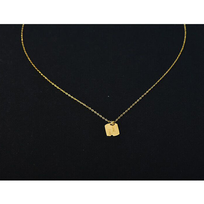 Solid 14K Gold Good Luck Necklace
