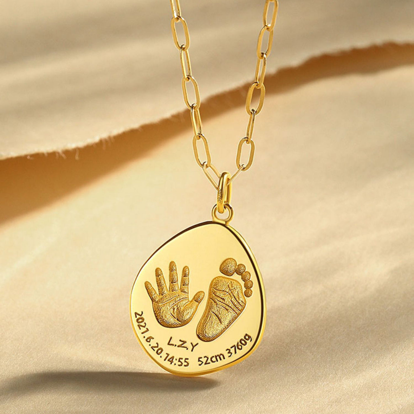 Personalised Silver Fingerprint Charm Necklace By Button and Bean |  notonthehighstreet.com