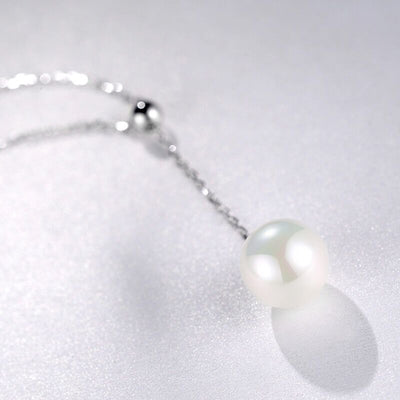 Y-shaped Pearl Necklace-S925 Solid Silver