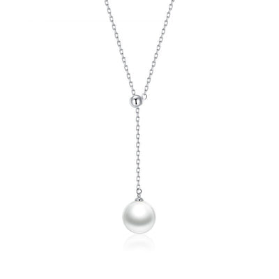 Y-shaped Pearl Necklace-S925 Solid Silver