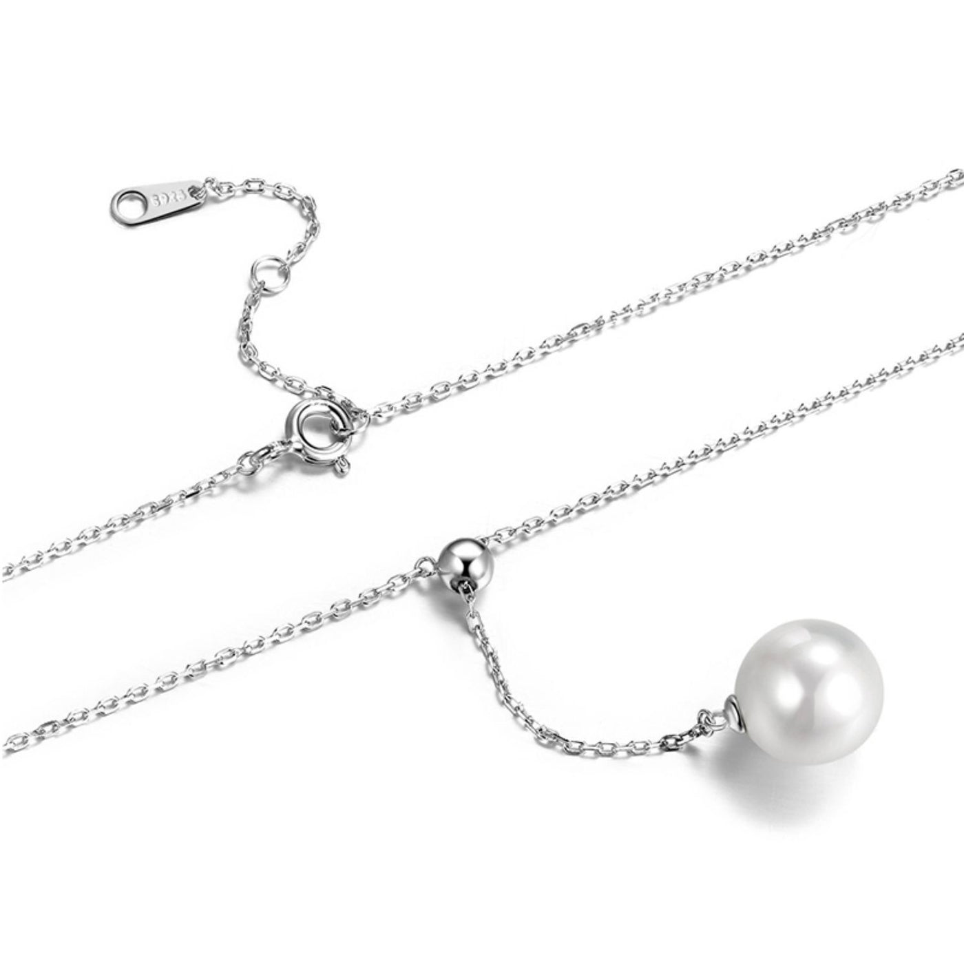 Y-shaped Pearl Necklace-S925 Solid Silver